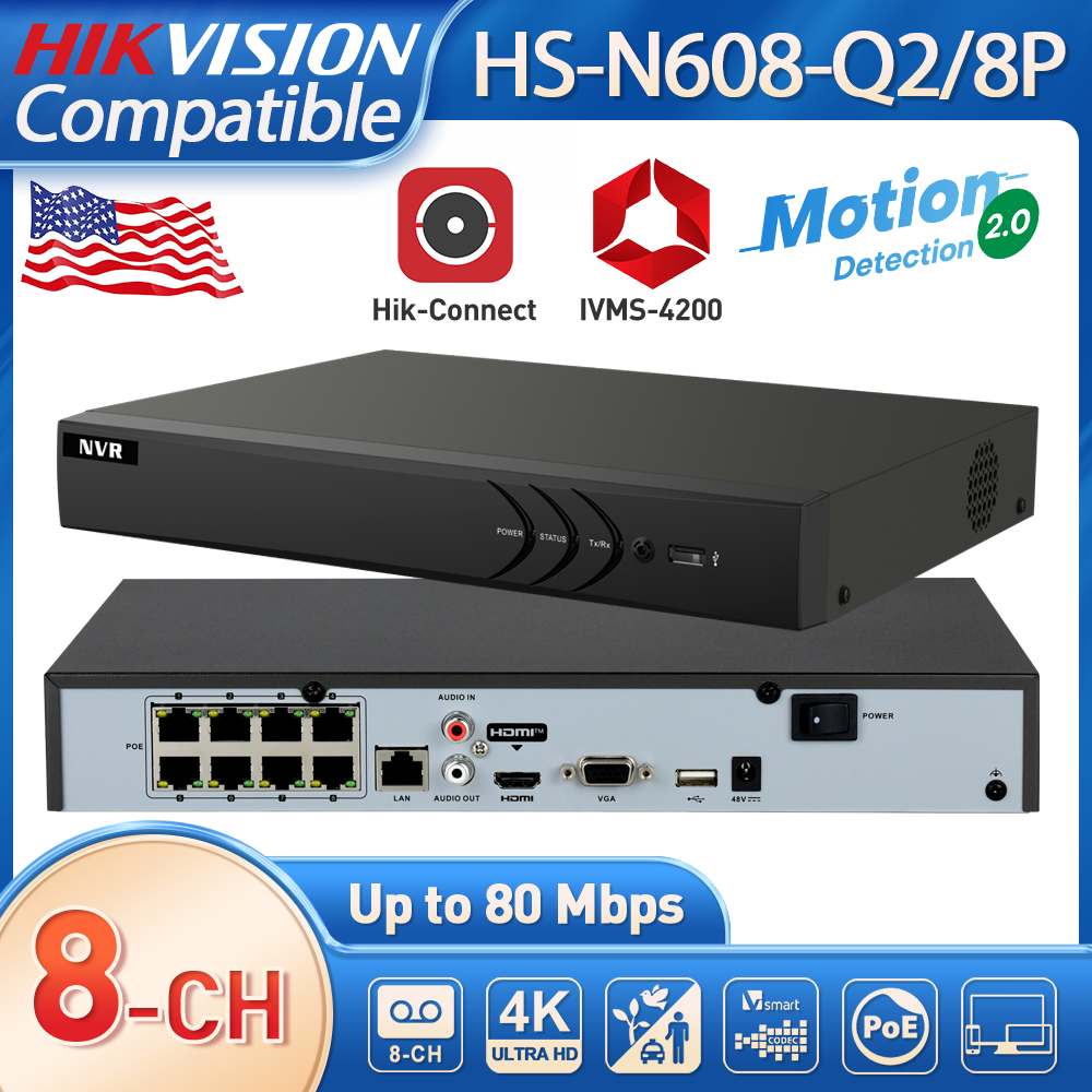 Home Security Hikvision - 8CH Network Video Recorder for Home