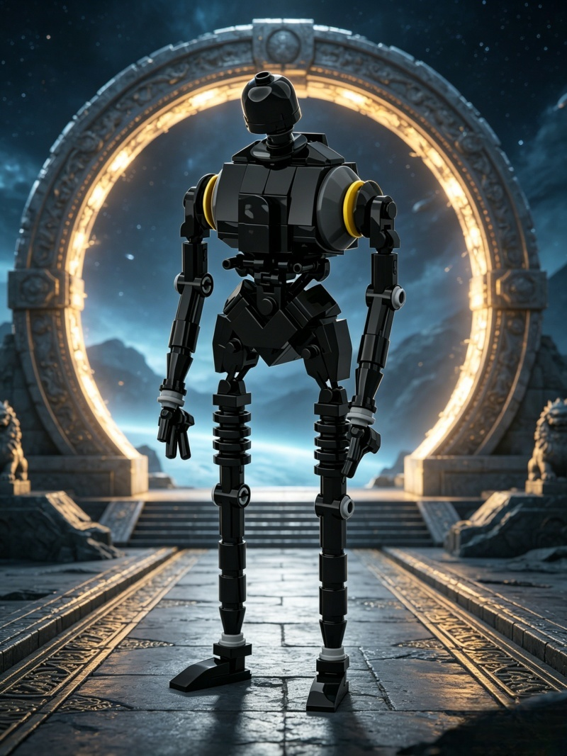 Home Security Robots - New MOC Black Security Robot Home