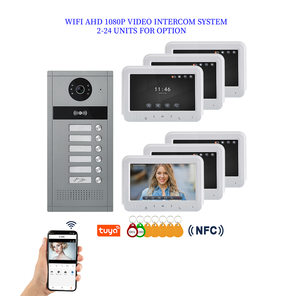 Home Security Uk - Tuya WIFI Video Intercom System 2-24