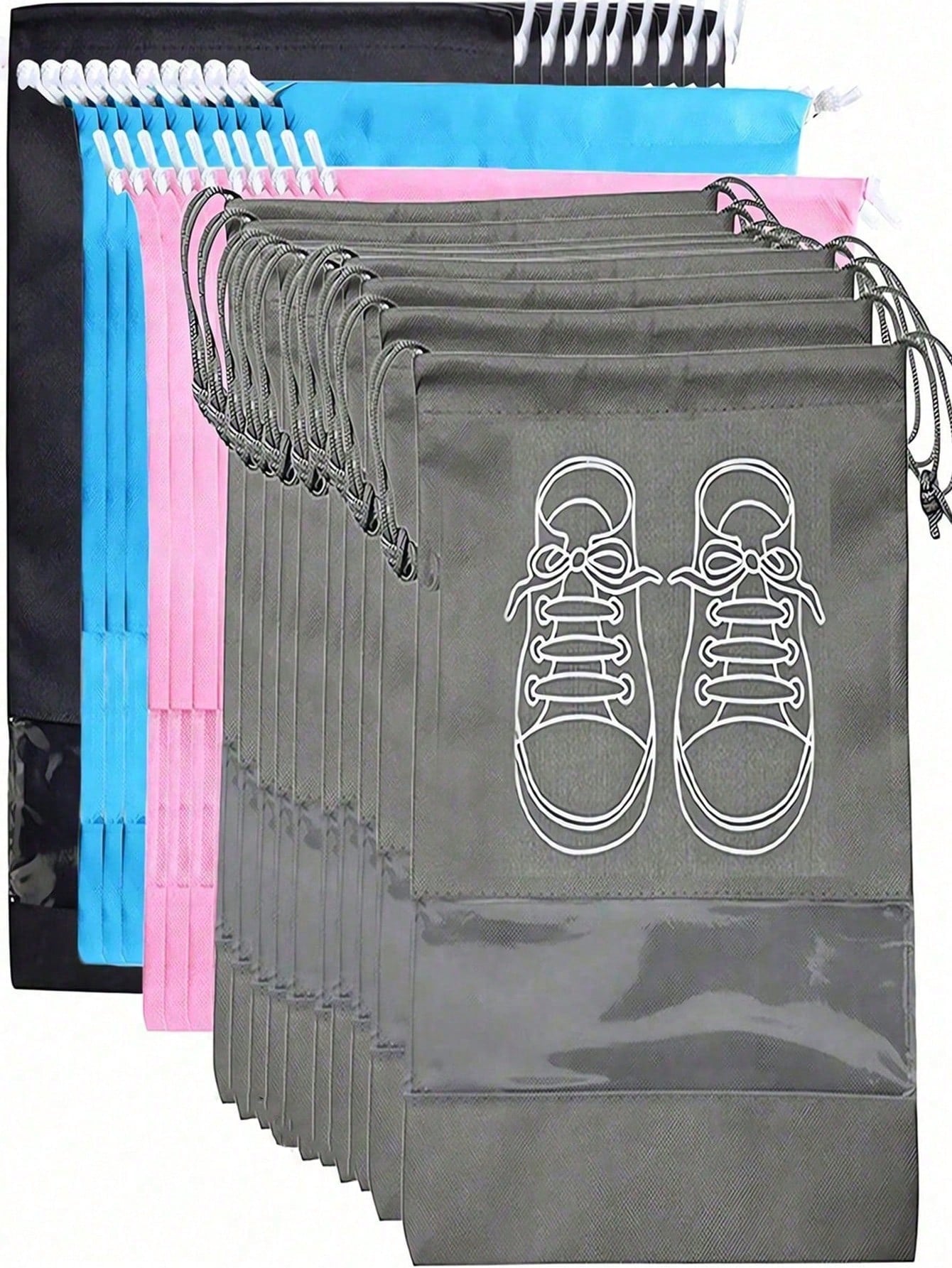 Home Security Essential - Black Travel Essential 5/10pcs Shoes Storage