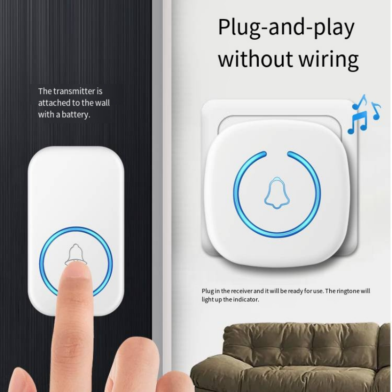 Home Security Uk - Smart Wireless Welcome Doorbell 300M Long