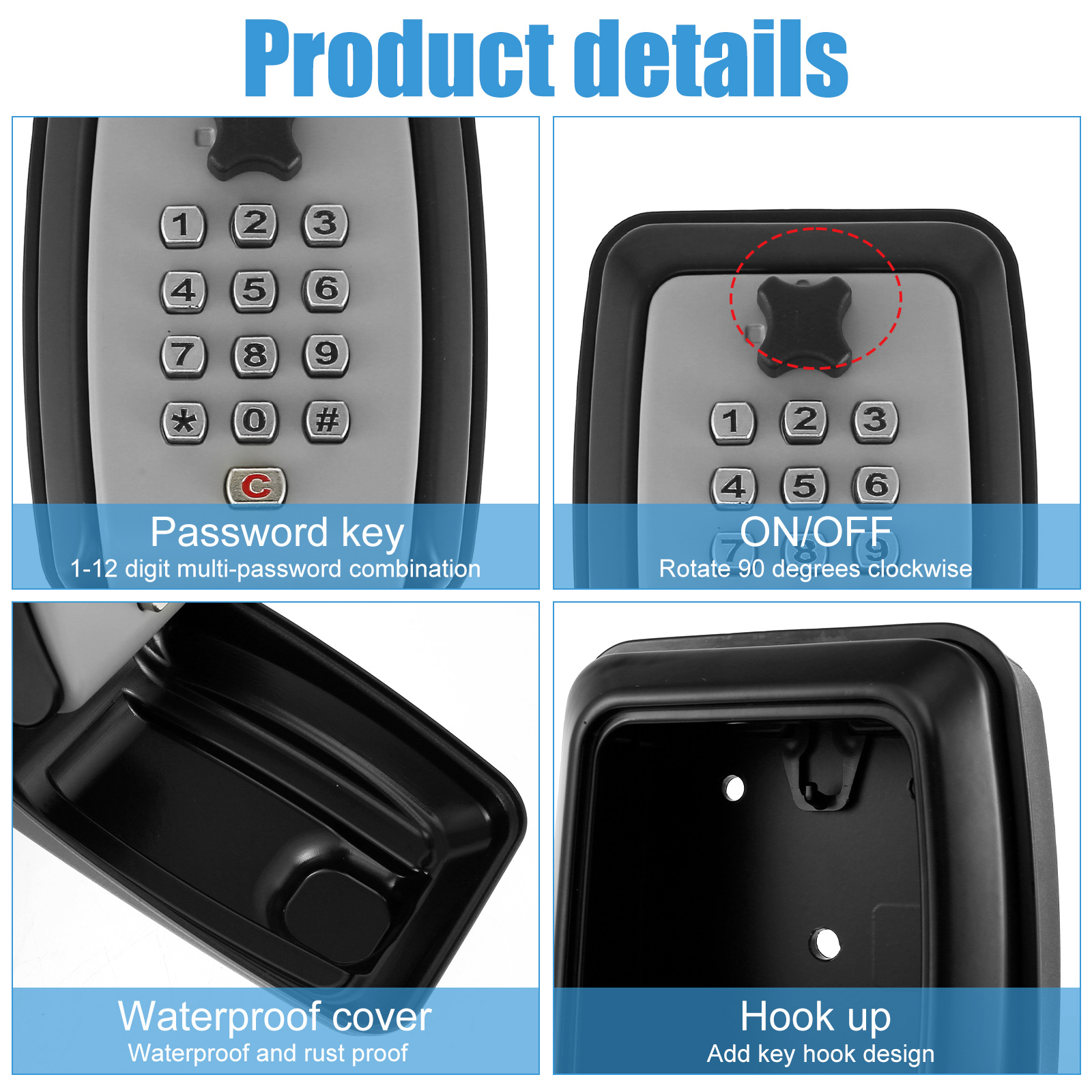 Key Lock Box Wall-Mount Secret - Home Security Essential ulasan dan harga
