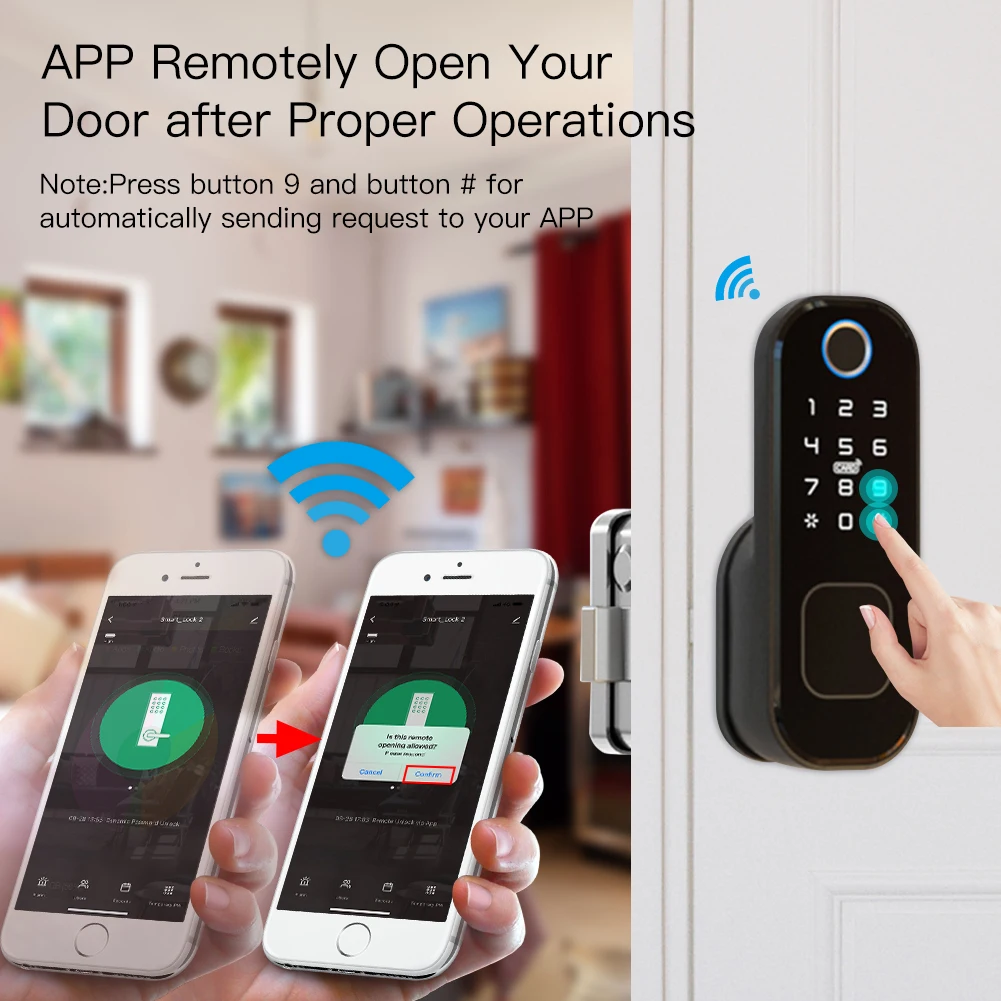 MOES WiFi Tuya Smart Lock Door - Home Security Essential ulasan dan harga