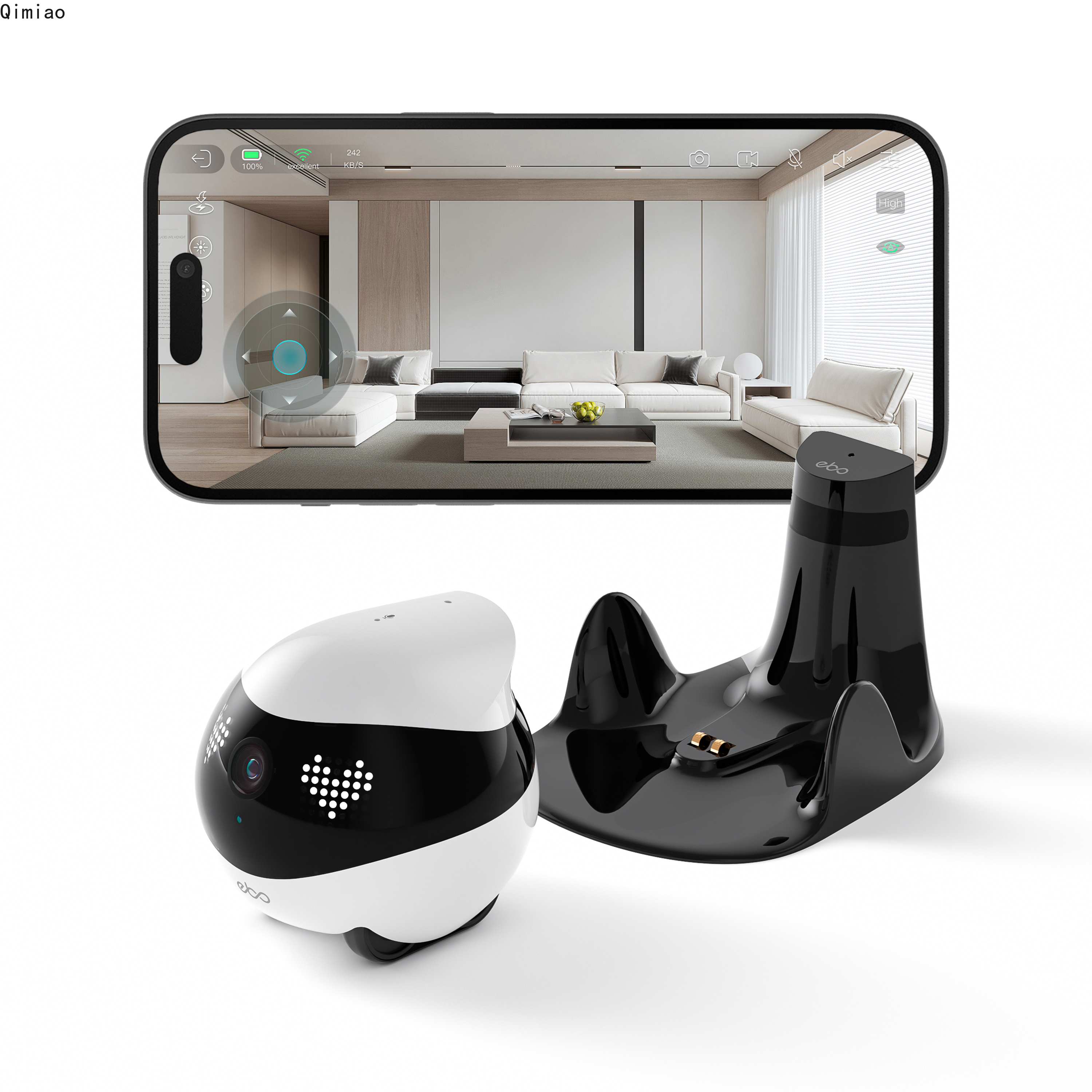 Enabot EBO AIR 2 Companion Rob - Home Security Robots ulasan dan harga