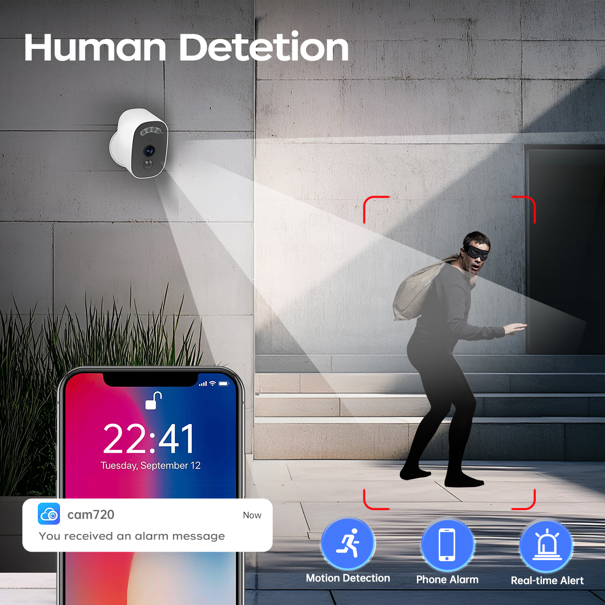 Jooan 3K HD Solar Security Cam - Home Security Wireless Camera ulasan dan harga
