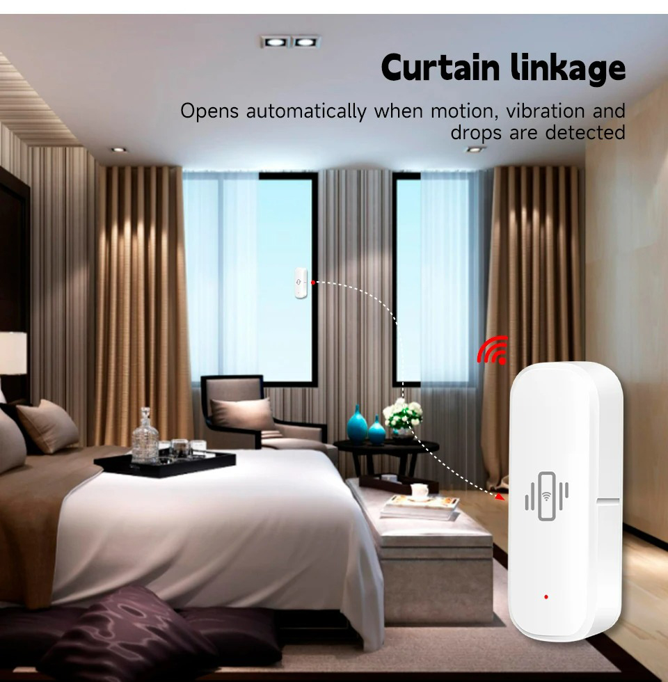 Tuya Smart WiFi Vibration Sens - Home Security With Monitoring ulasan dan harga