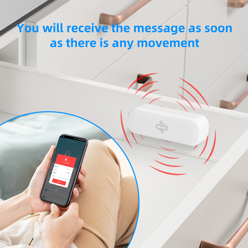 Tuya Smart WiFi Vibration Sens - Home Security With Monitoring ulasan dan harga