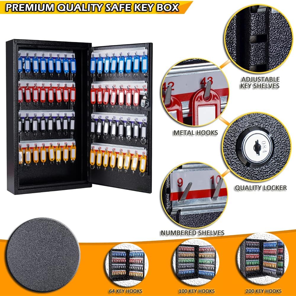 64-Position Wall-Mounted Key C - Home Security Key ulasan dan harga
