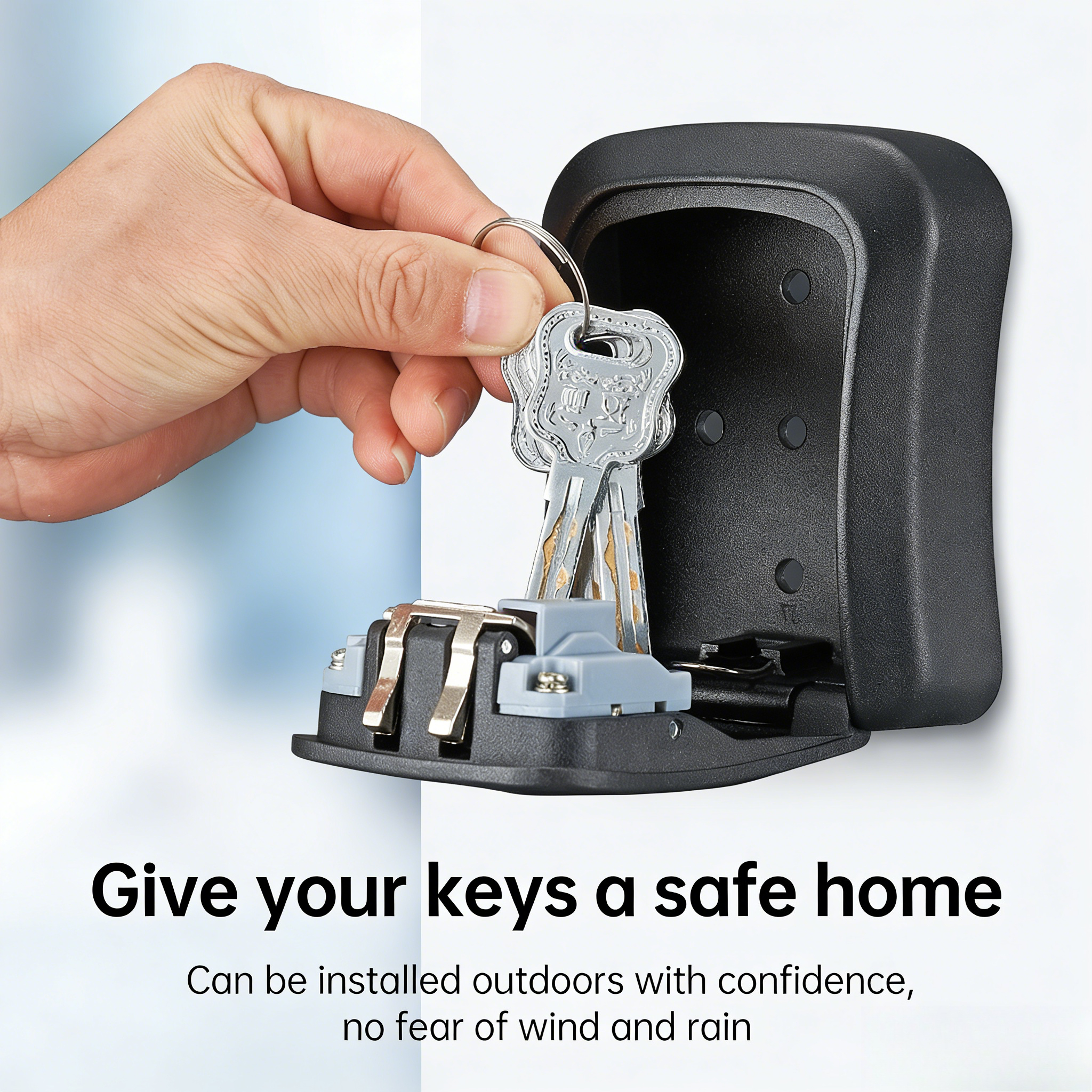 LUXROB Key Lock Box 4-digit Co - Home Security Key ulasan dan harga
