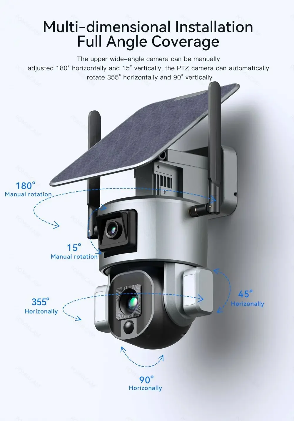 4G Wireless Solar Camera Dual  - Home Security Uk ulasan dan harga