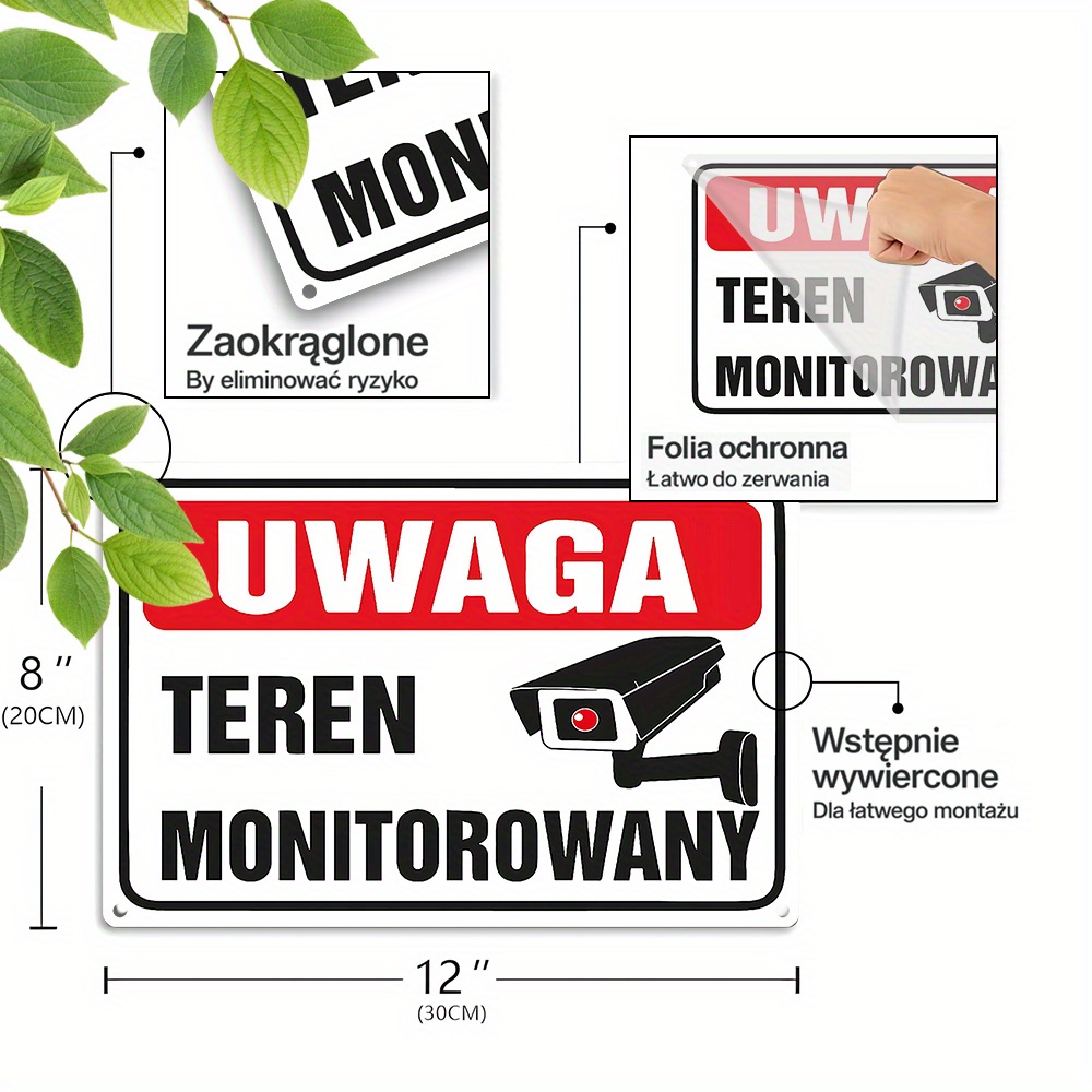 2D Flat,Vintage Metal Sign,Pol - Home Security With Monitoring ulasan dan harga