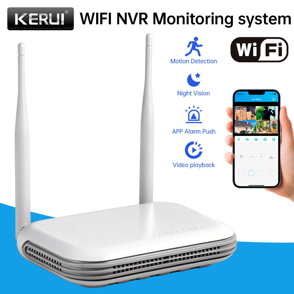 KERUI Mini Network WIFI 8CH NV - Home Security With Monitoring ulasan dan harga