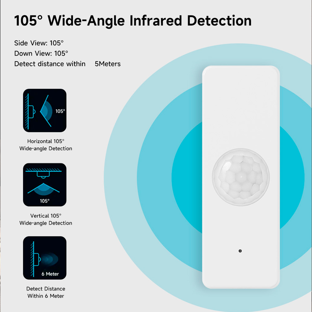 WiFi Smart PIR Motion Sensor T - Home Security With Monitoring ulasan dan harga