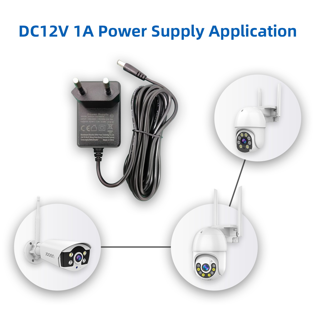 JOOAN AC 110V~220V DC12V 1A AC - Home Security Uk ulasan dan harga