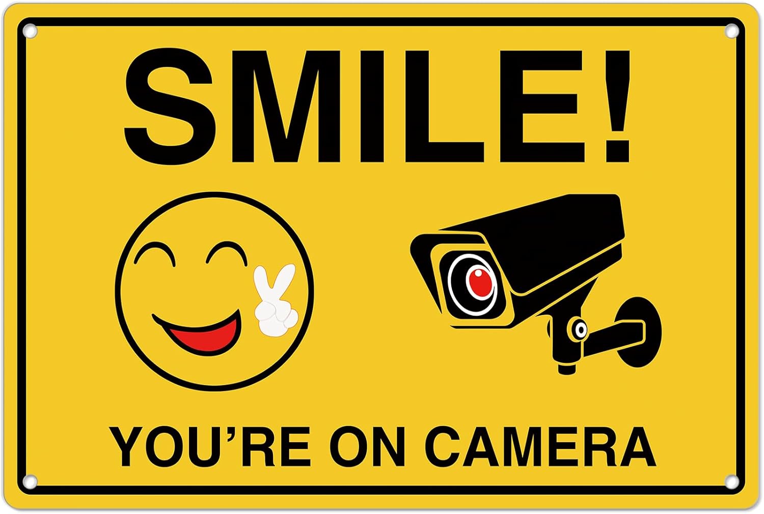 Smile Youre On Camera Signs ;  - Home Security With Monitoring ulasan dan harga