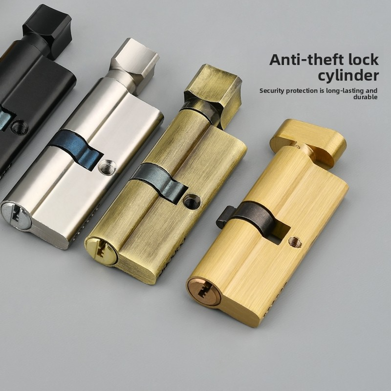 Door Cylinder Lock Biased 70mm - Home Security Key ulasan dan harga