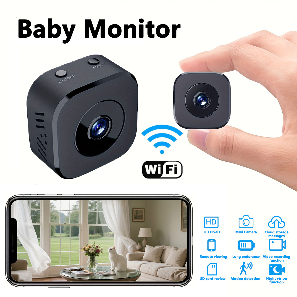 1080P HD Mini WiFi Camera Indo - Home Security With Monitoring ulasan dan harga