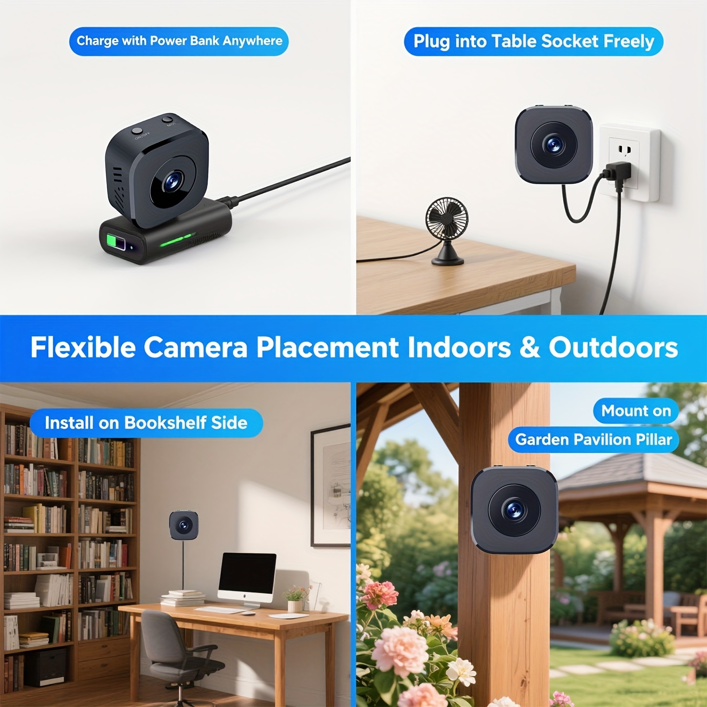 1080P HD Mini WiFi Camera Indo - Home Security With Monitoring ulasan dan harga