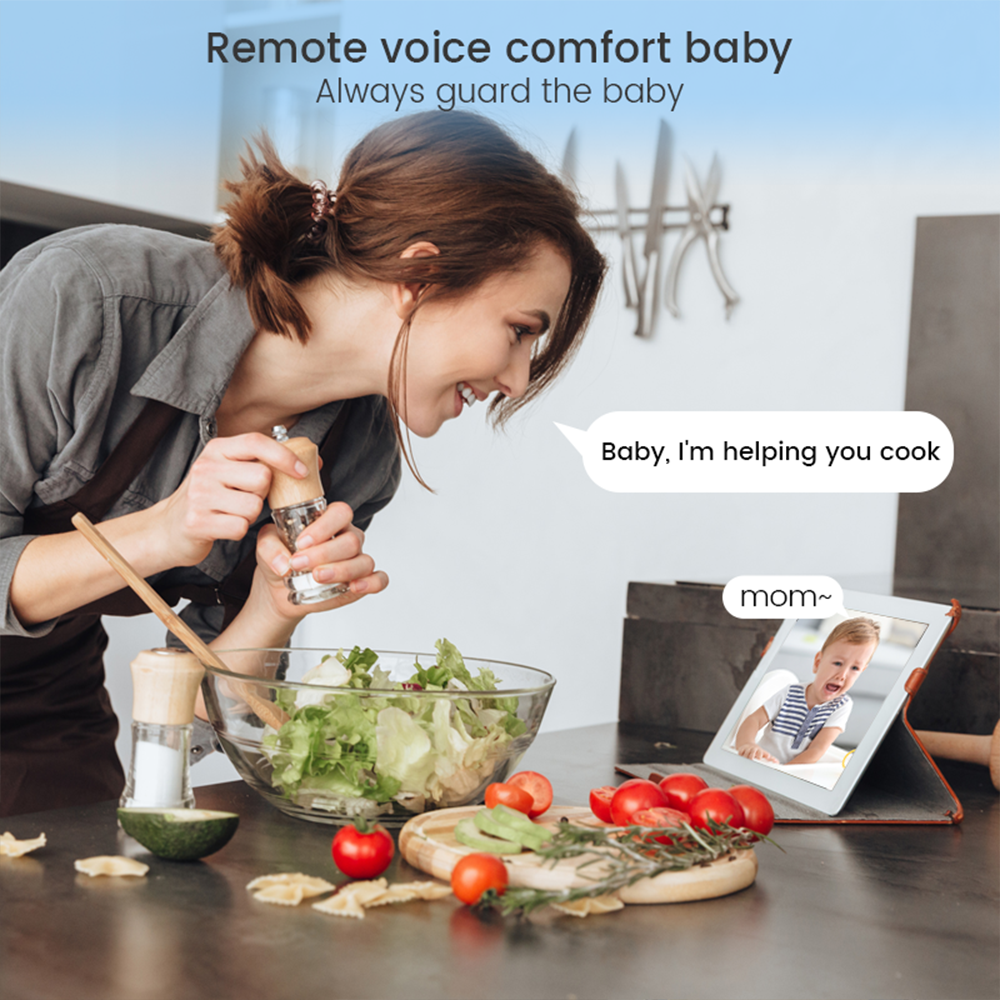 4MP WiFi xiaovv indoor Baby Mo - Home Security Wireless Camera ulasan dan harga