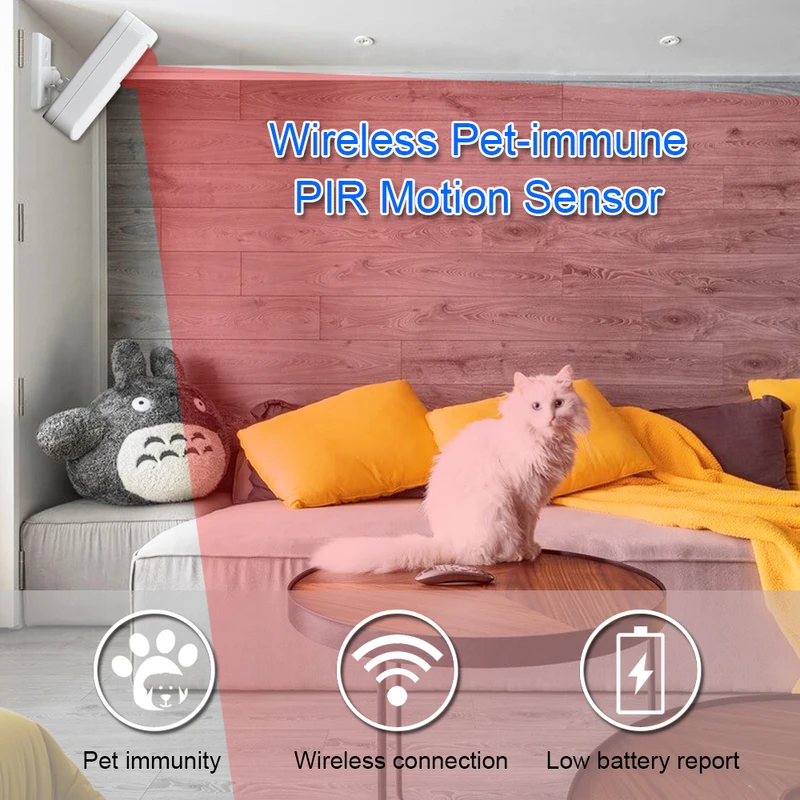 White Wireless 433MHz Infrared - Home Security Essential ulasan dan harga