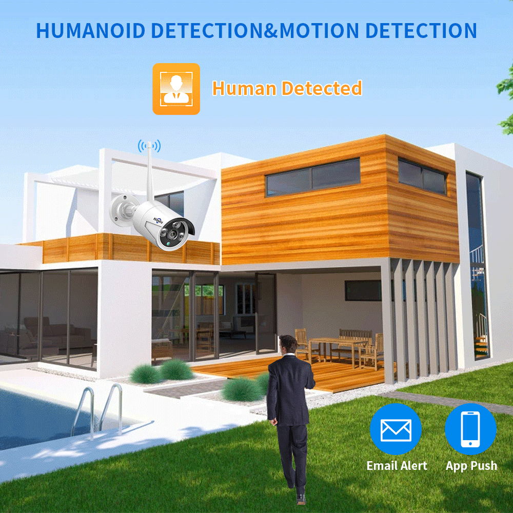 Hiseeu 3/5/8MP WiFi CCTV Camer - Home Security Wireless Camera ulasan dan harga