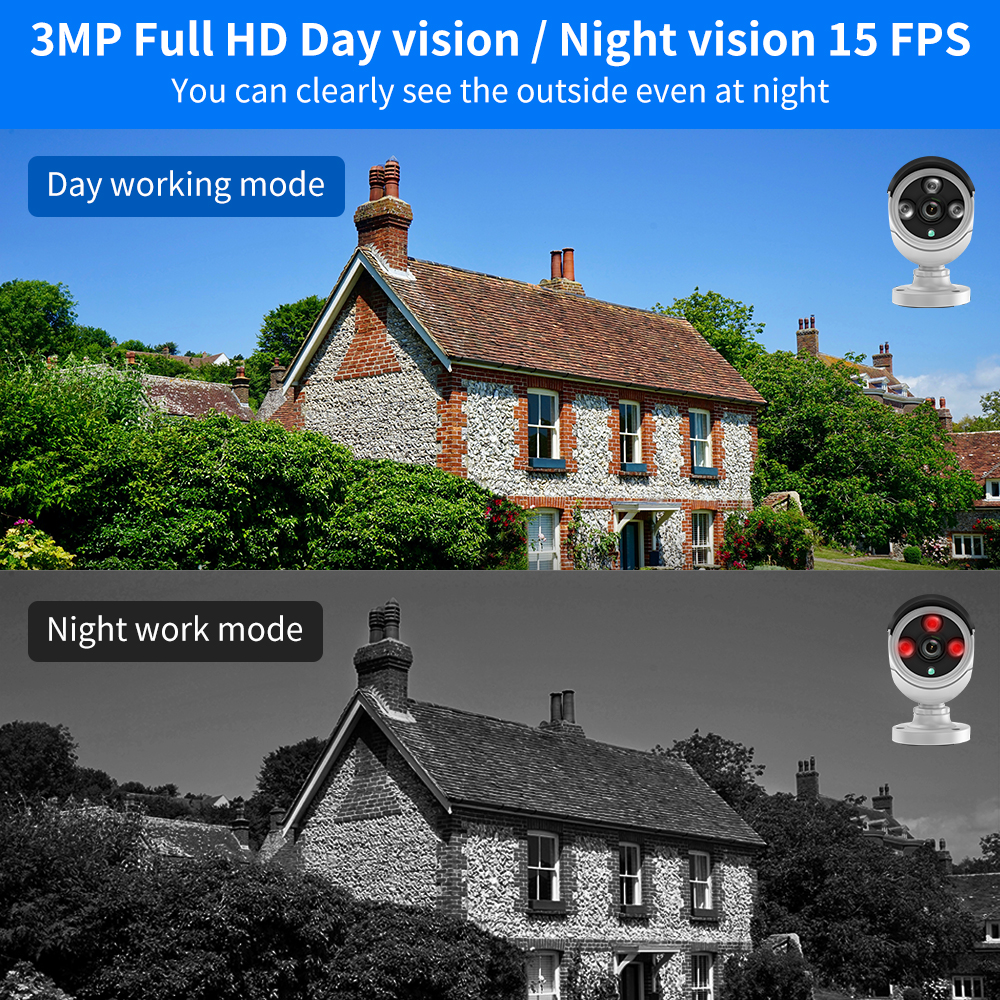 Hiseeu 3/5/8MP WiFi CCTV Camer - Home Security Wireless Camera ulasan dan harga