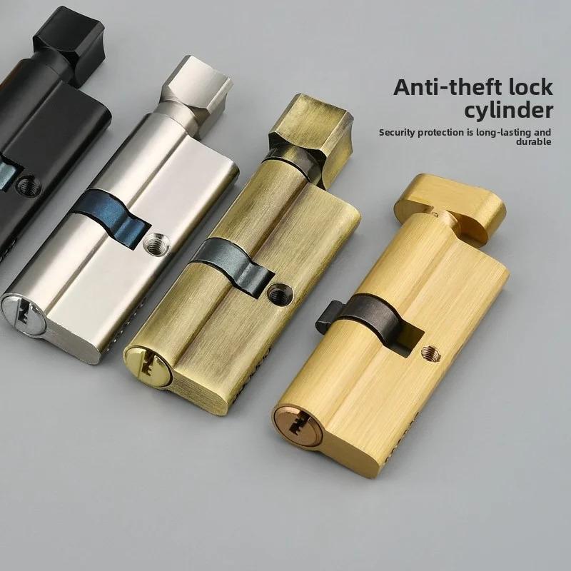 Wooden Door Lock Cylinder with - Home Security Key ulasan dan harga