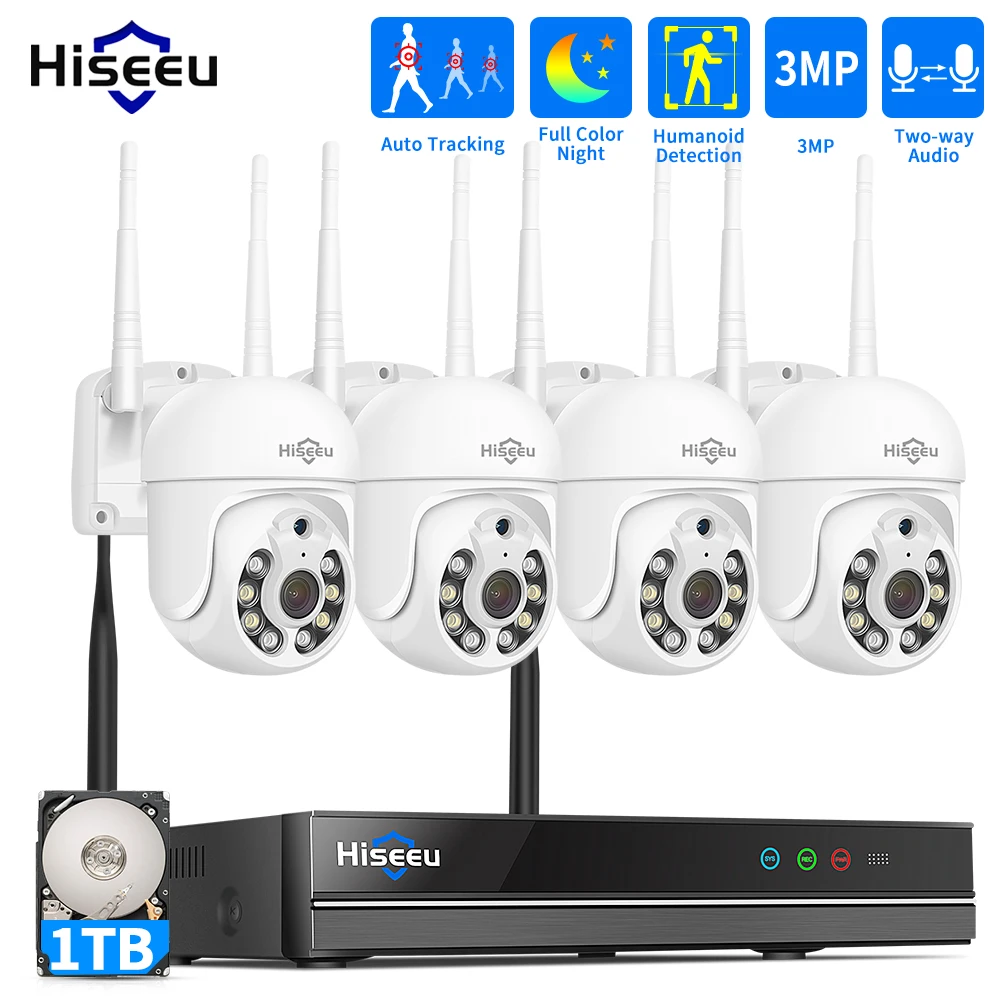 Hiseeu 5MP WiFi CCTV Camera Se - Home Security Wireless Camera ulasan dan harga