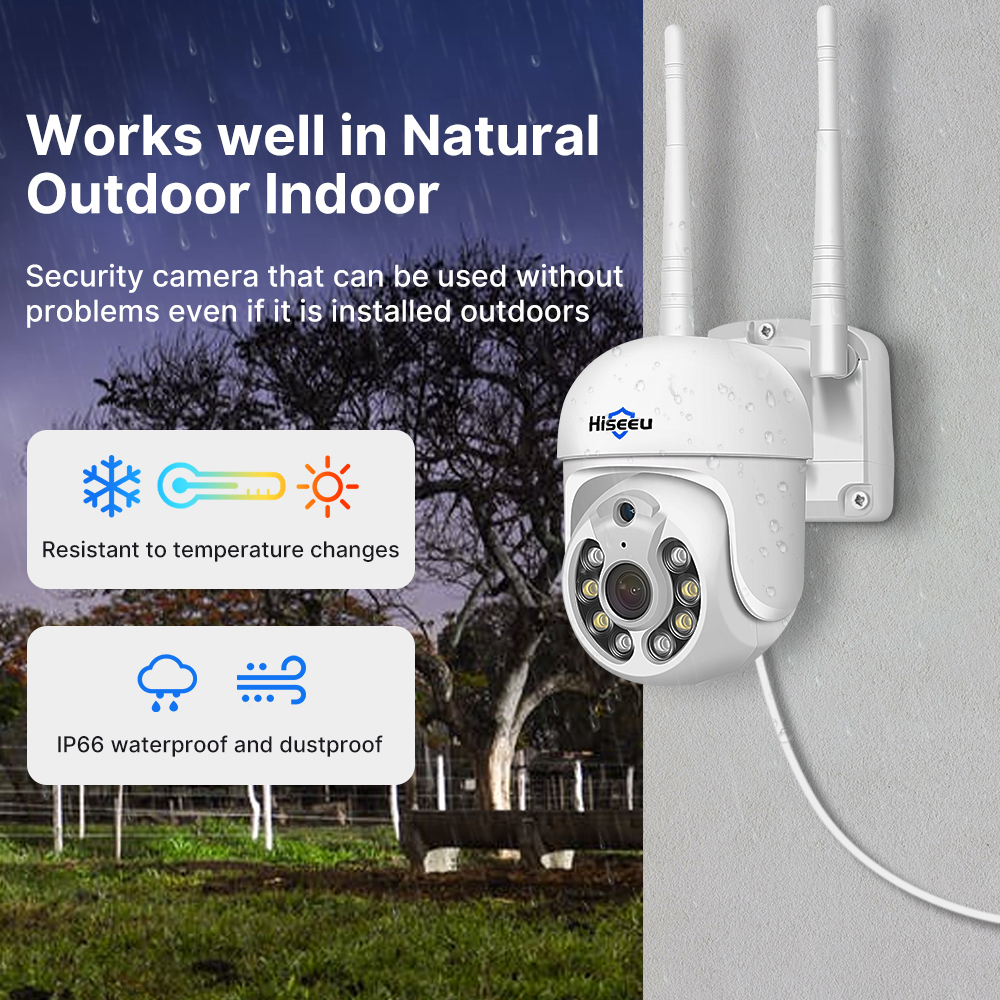 Hiseeu 5MP WiFi CCTV Camera Se - Home Security Wireless Camera ulasan dan harga
