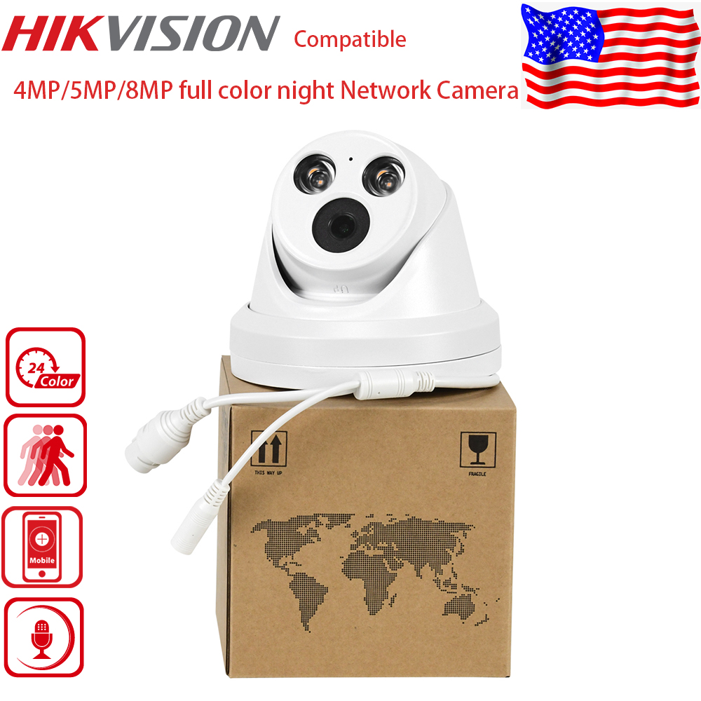 Full Color IP Camera 4MP 5MP 8 - Home Security Hikvision ulasan dan harga