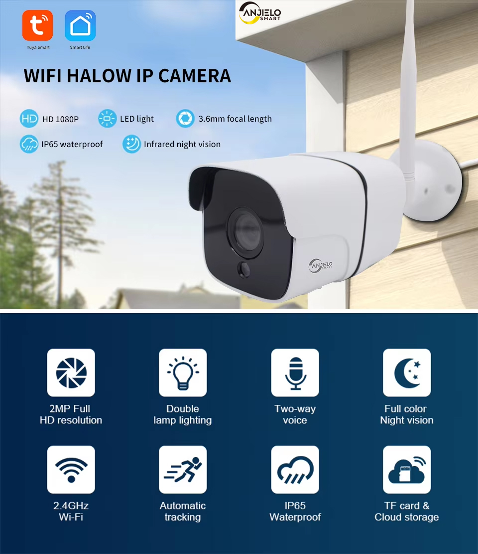 ANJIELO IP Camera 2MP Tuya WIF - Home Security Uk ulasan dan harga