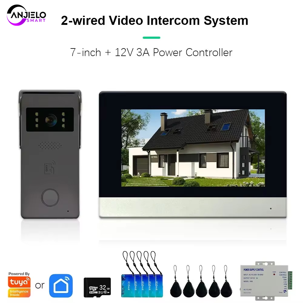 ANJIELO Tuya Smart Video Doorb - Home Security Uk ulasan dan harga