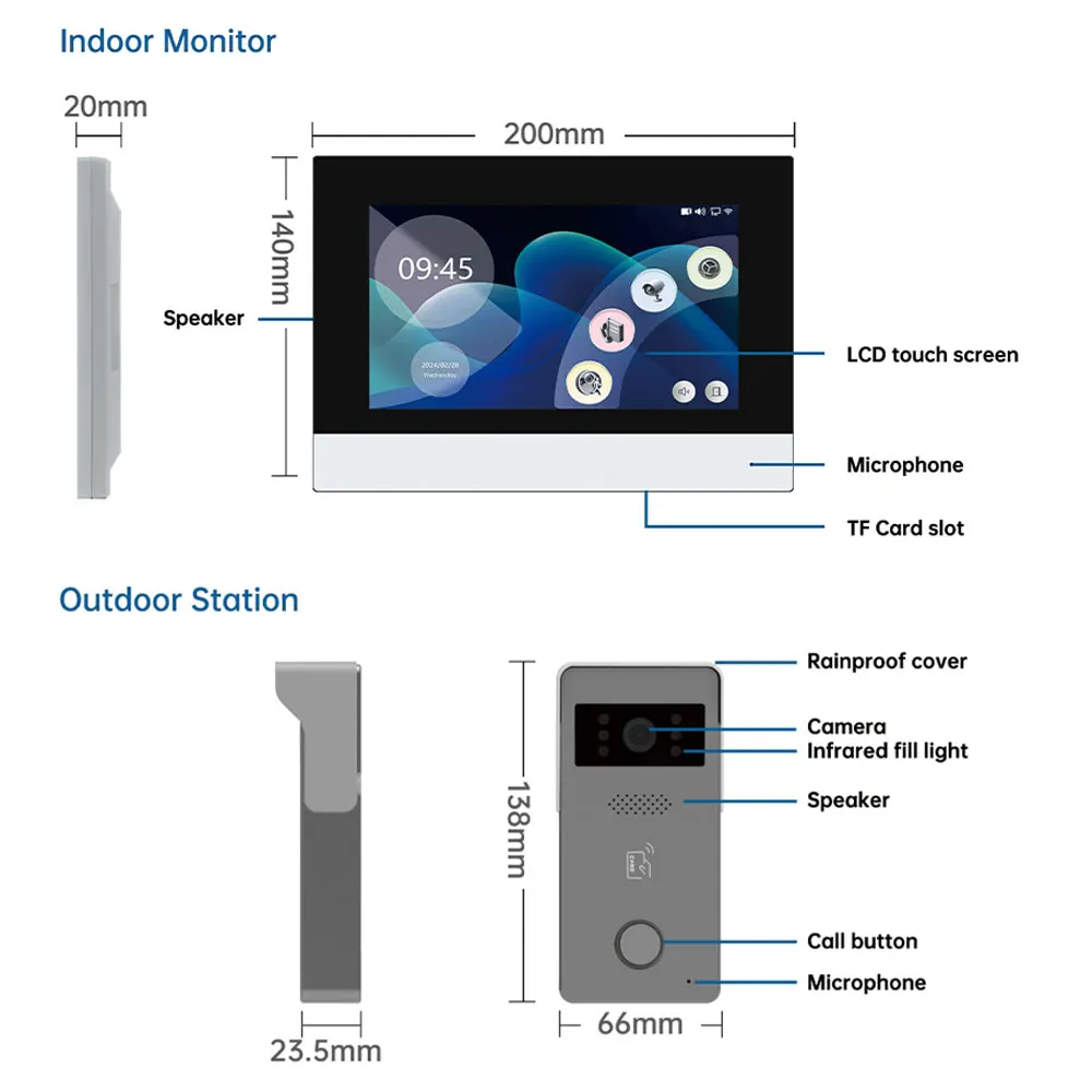 ANJIELO Tuya Smart Video Doorb - Home Security Uk ulasan dan harga