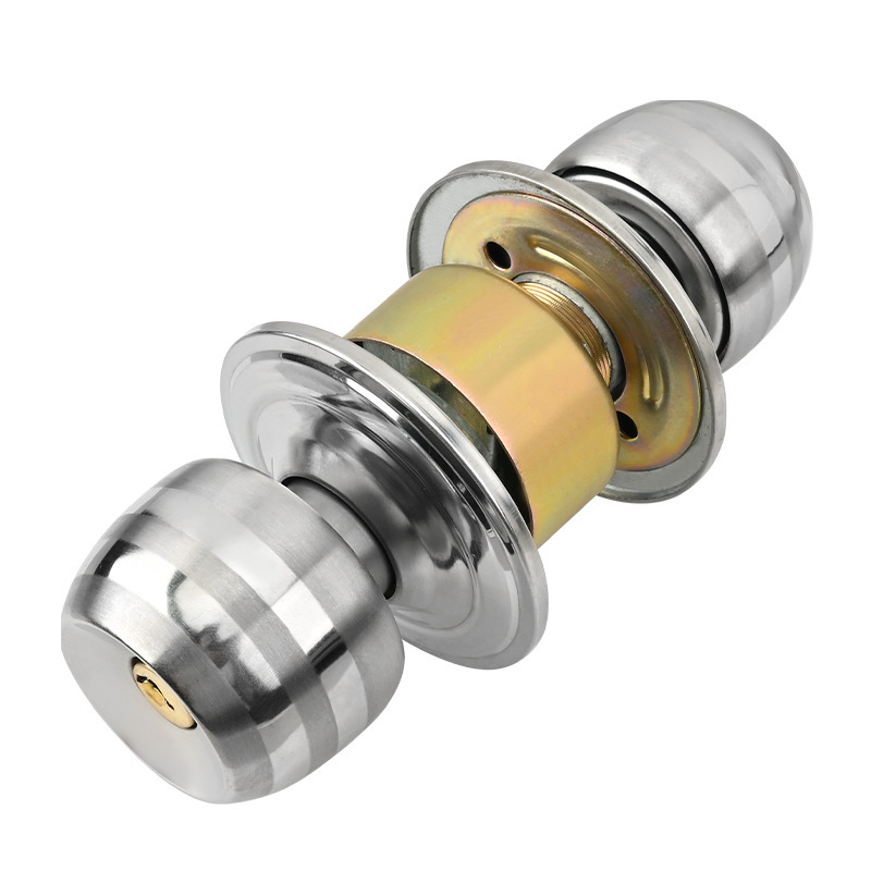 Stainless Steel Golden Round B - Home Security Key ulasan dan harga