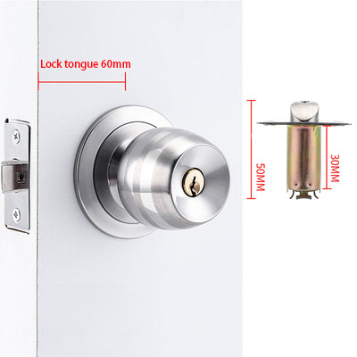Stainless Steel Golden Round B - Home Security Key ulasan dan harga
