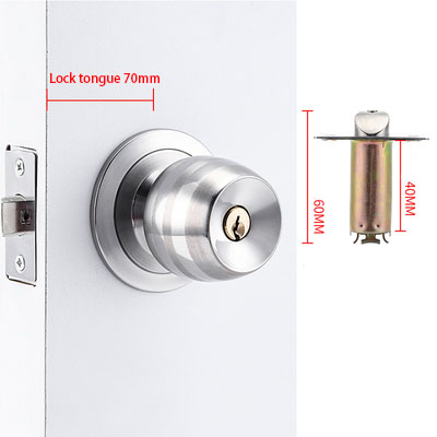 Stainless Steel Golden Round B - Home Security Key ulasan dan harga