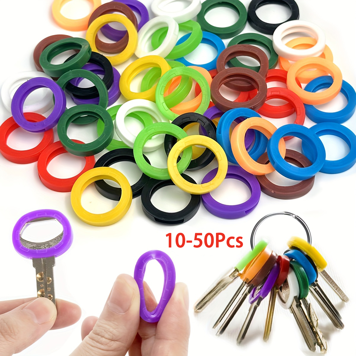 10-50Pcs Key Cap Covers Durabl - Home Security Key ulasan dan harga