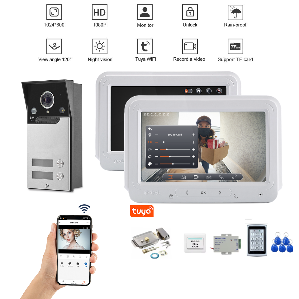 Smart Video Intercom System 2/ - Home Security Uk ulasan dan harga
